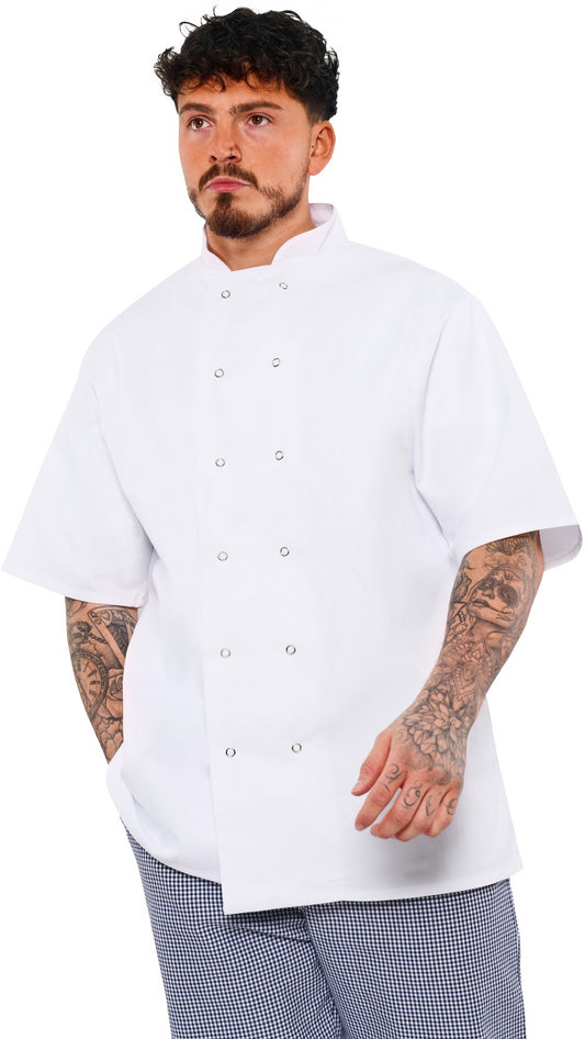 BonChef Danny S/S Chef Jkt Unisex - White