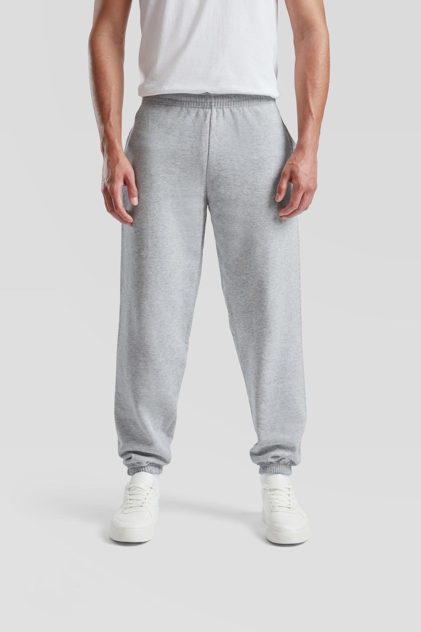 FotL Classic Elastic Cuff Jog Pant - Heather Grey
