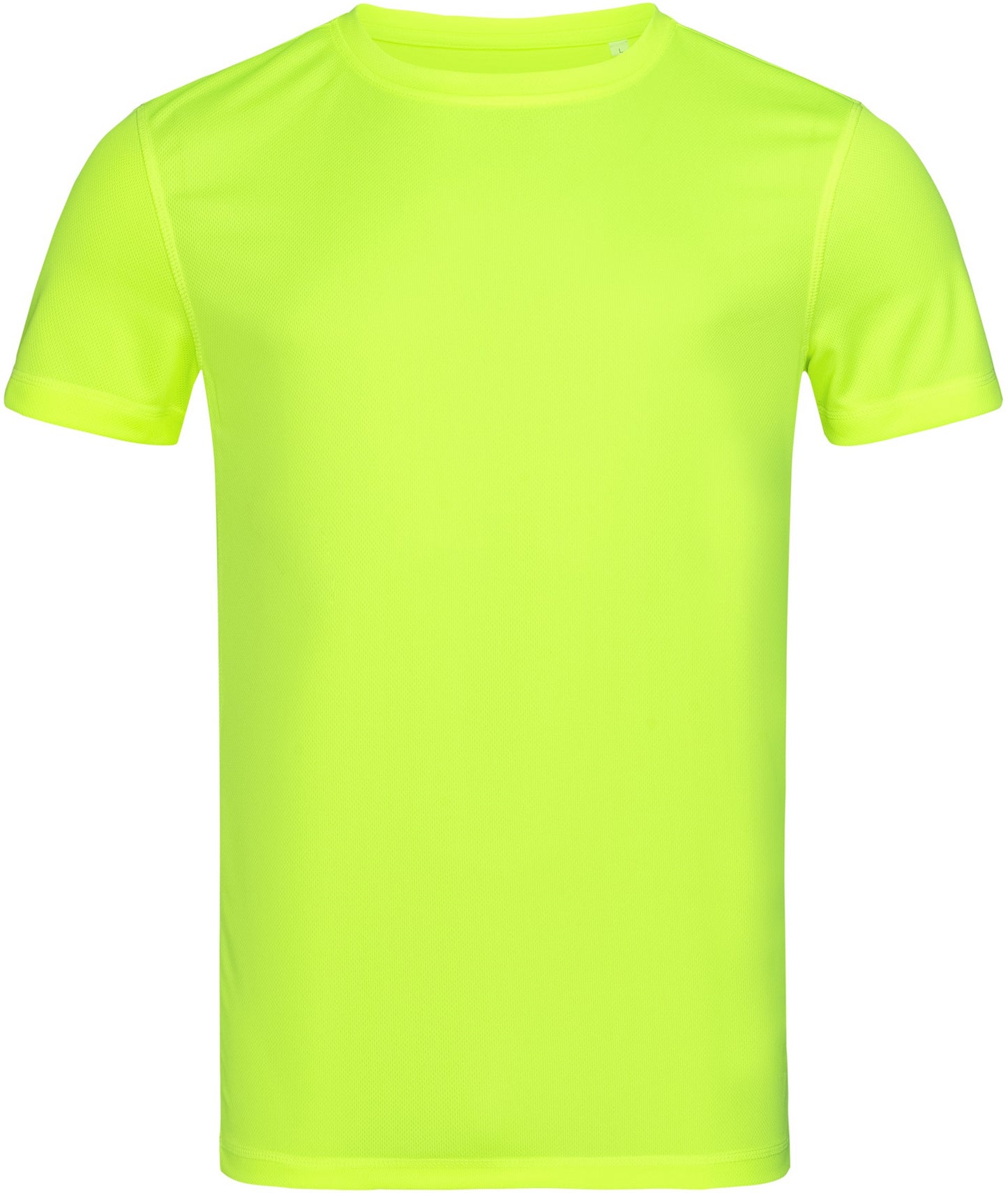 Stedman Active Sports Set In Mesh Mens T - Cyber Yellow