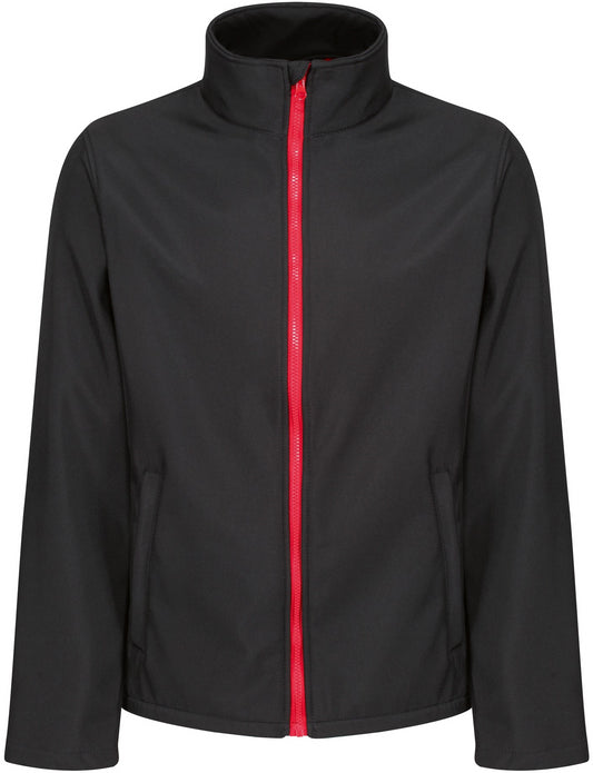 Regatta Standout Ablaze Printable Softshell Jacket - Black/Classic Red