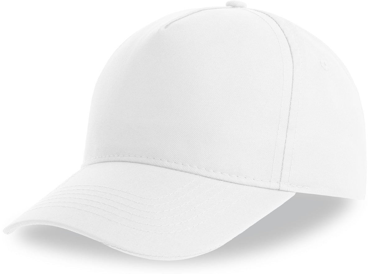 Atlantis Recy Five Recycled Polyester 5 Panel Cap - White