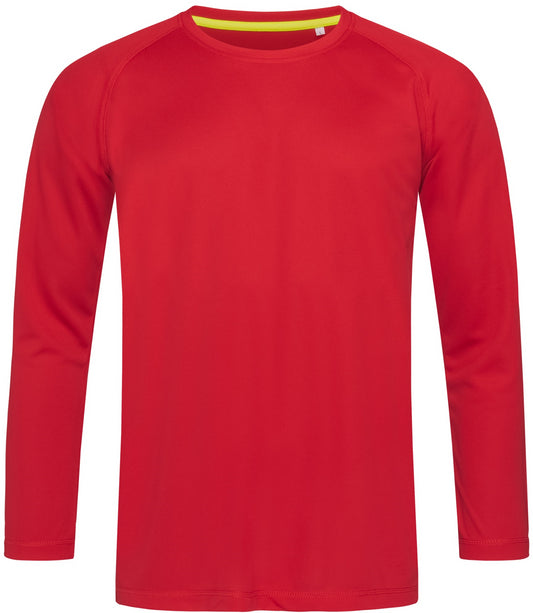 Stedman Active Sports 140 L/S T Mens - Crimson Red