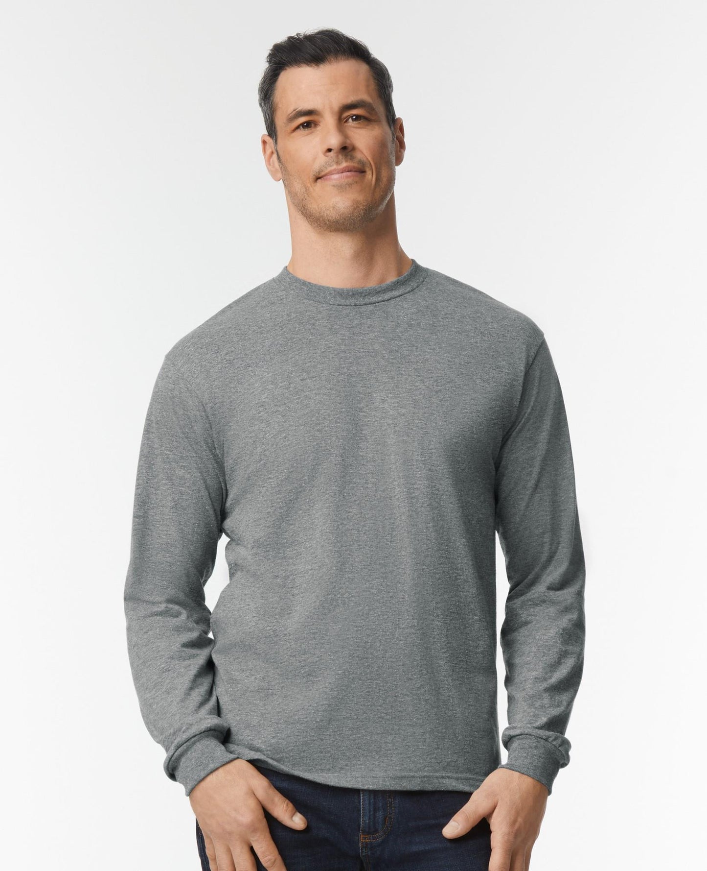 Gildan Hammer L/S T - Graphite Heather