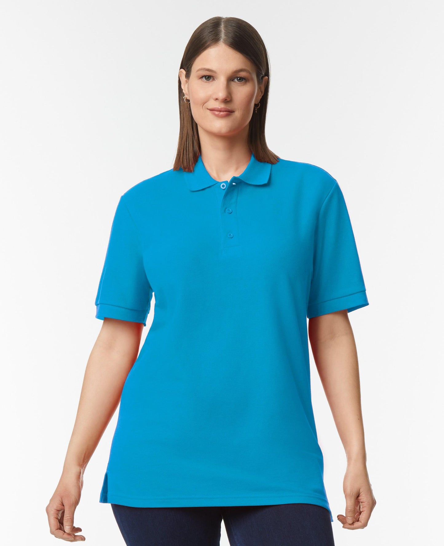 Gildan Hammer Premium Cotton Double Knit Polo - Sapphire