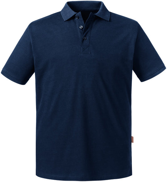Russell Pure Organic Polo Mens - French Navy