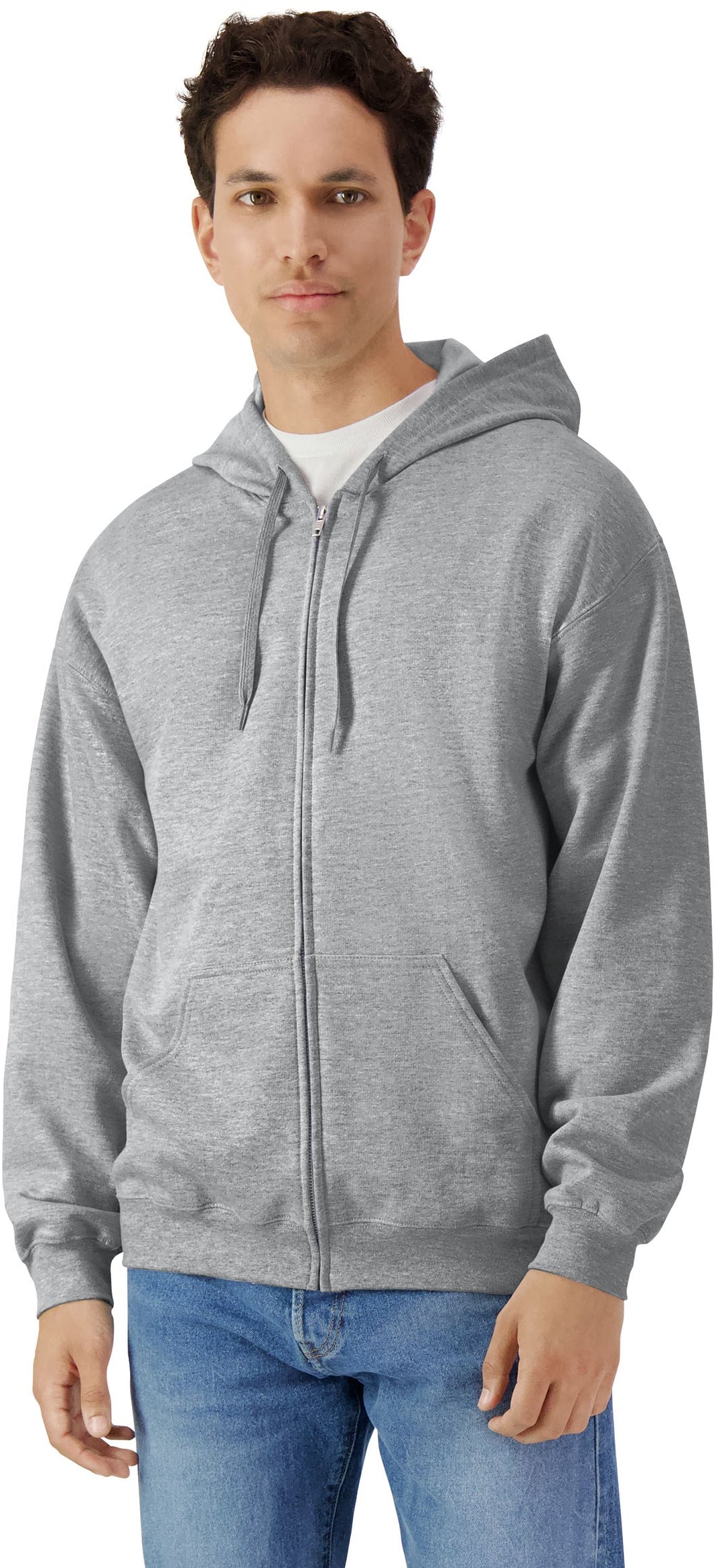 Gildan Softsyle Midweight Zip Hood Adult - Sport Grey