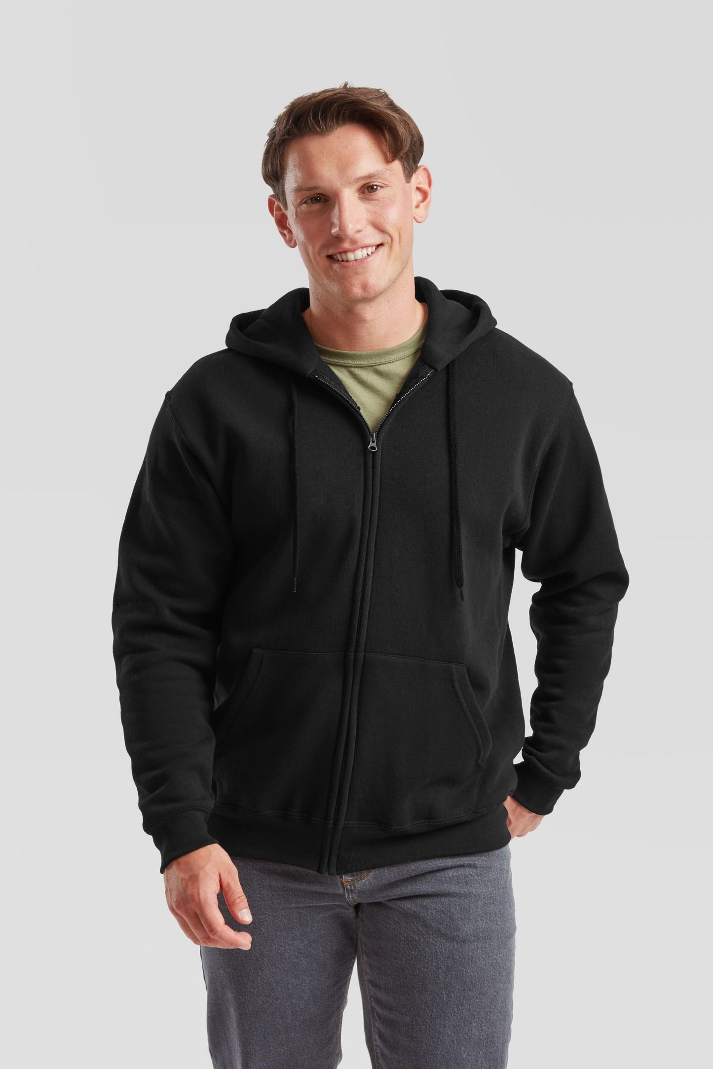 FotL Classic Zip Hood Mens - Black