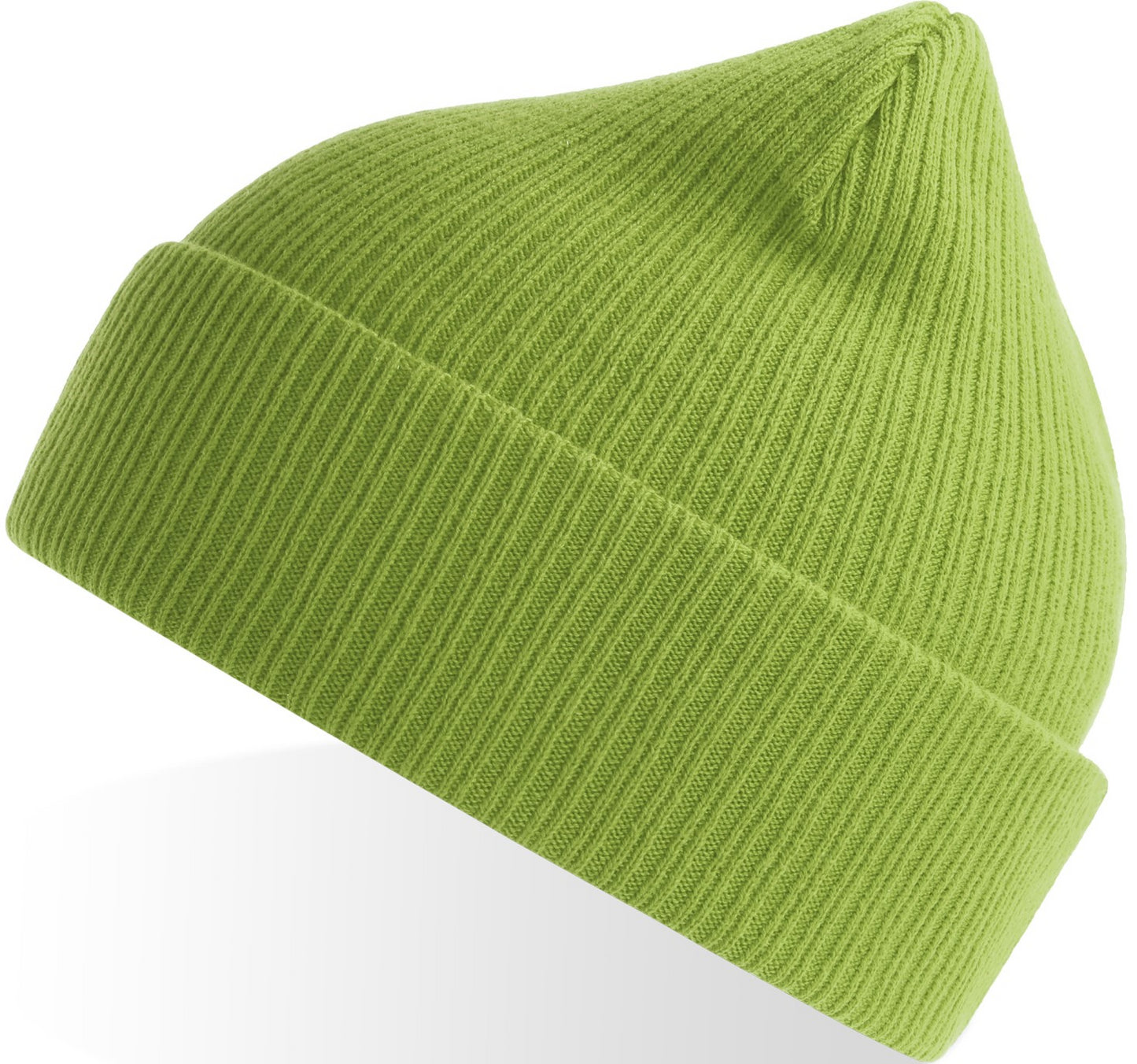 Atlantis Nelson S Organic 2x1 Rib Cuffed Beanie - Leaf Green