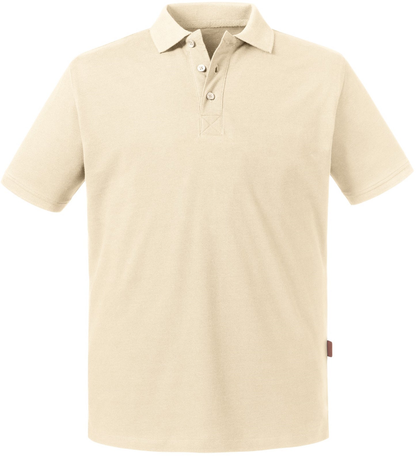 Russell Pure Organic Polo Mens - Natural