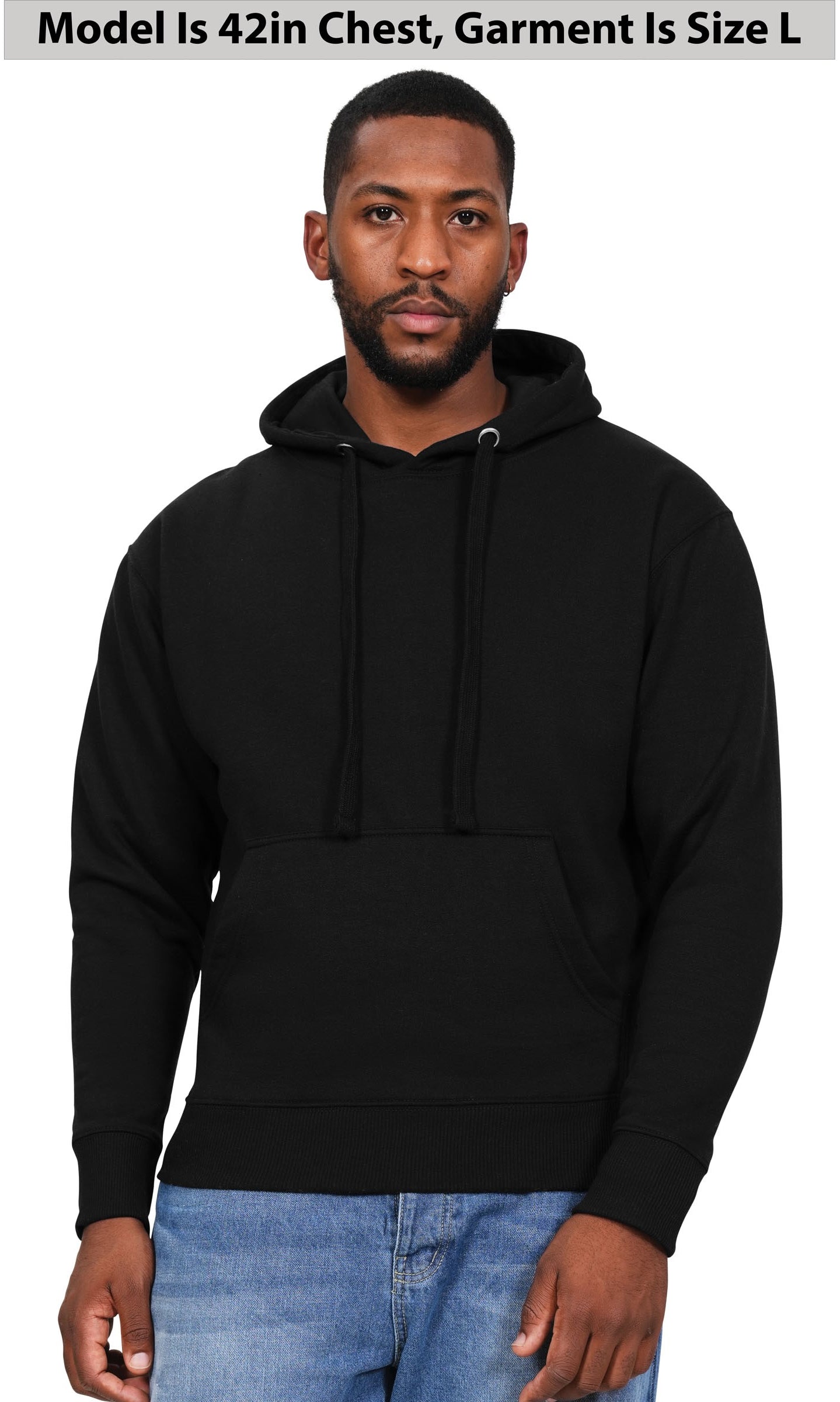 Casual Ringspun Premium Hood - Black