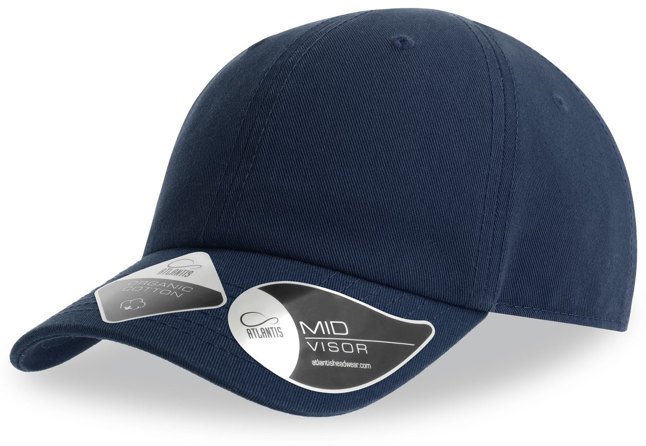 Atlantis Fraser Kid Organic Cotton Unstructured 6 Panel Cap - Navy