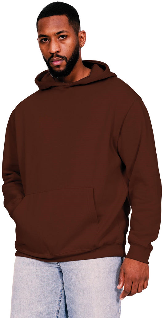 Casual Ringspun Blended 280 Core Oversize Hood - Chocolate
