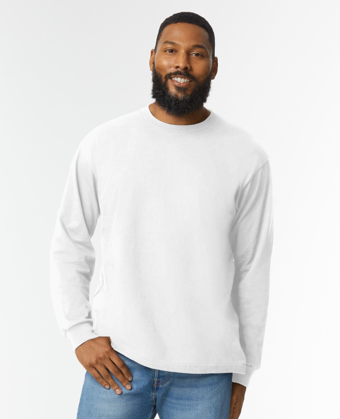 Gildan Hammer L/S T - White