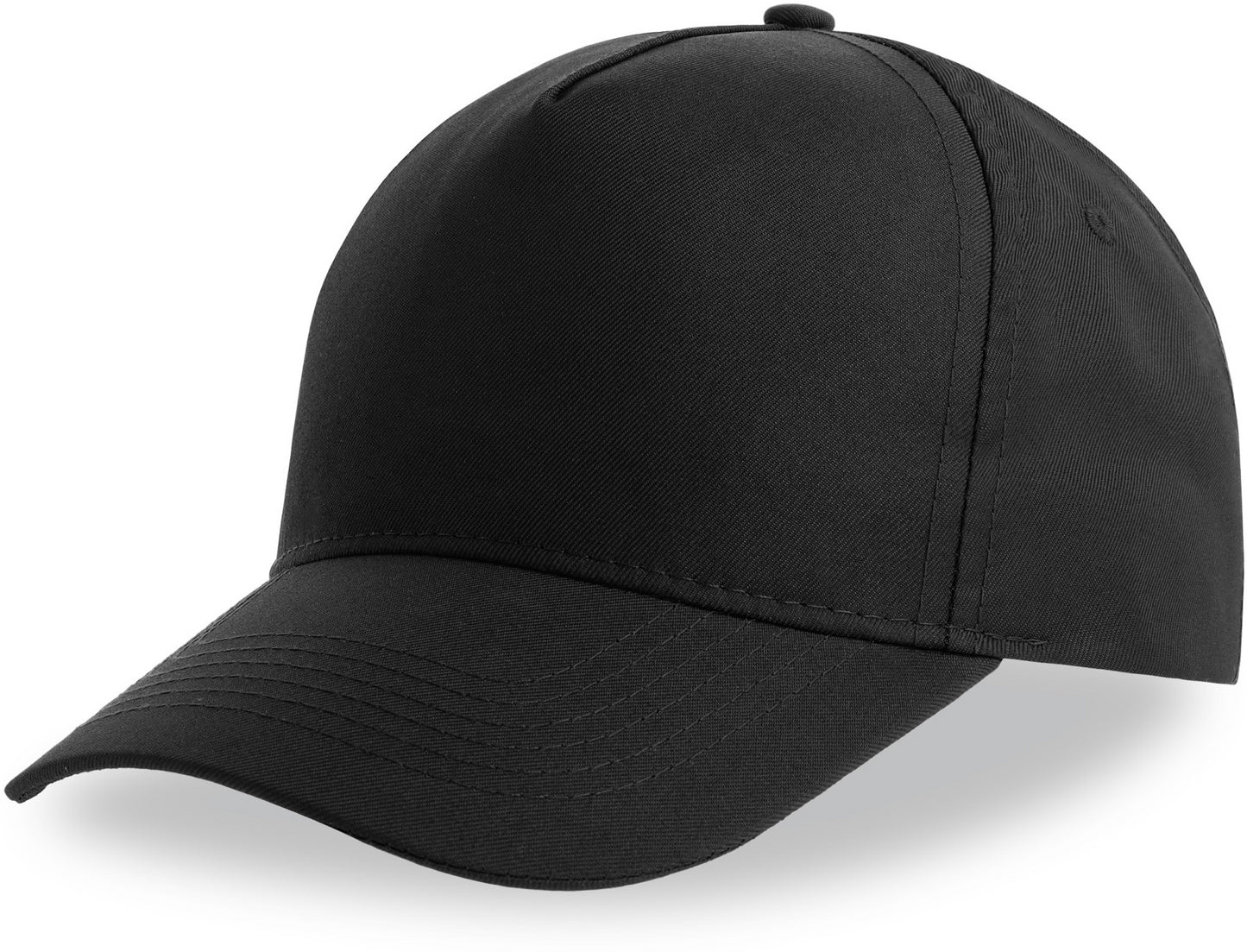 Atlantis Youths Recy 5 Recycled 5 Panel Cap - Black