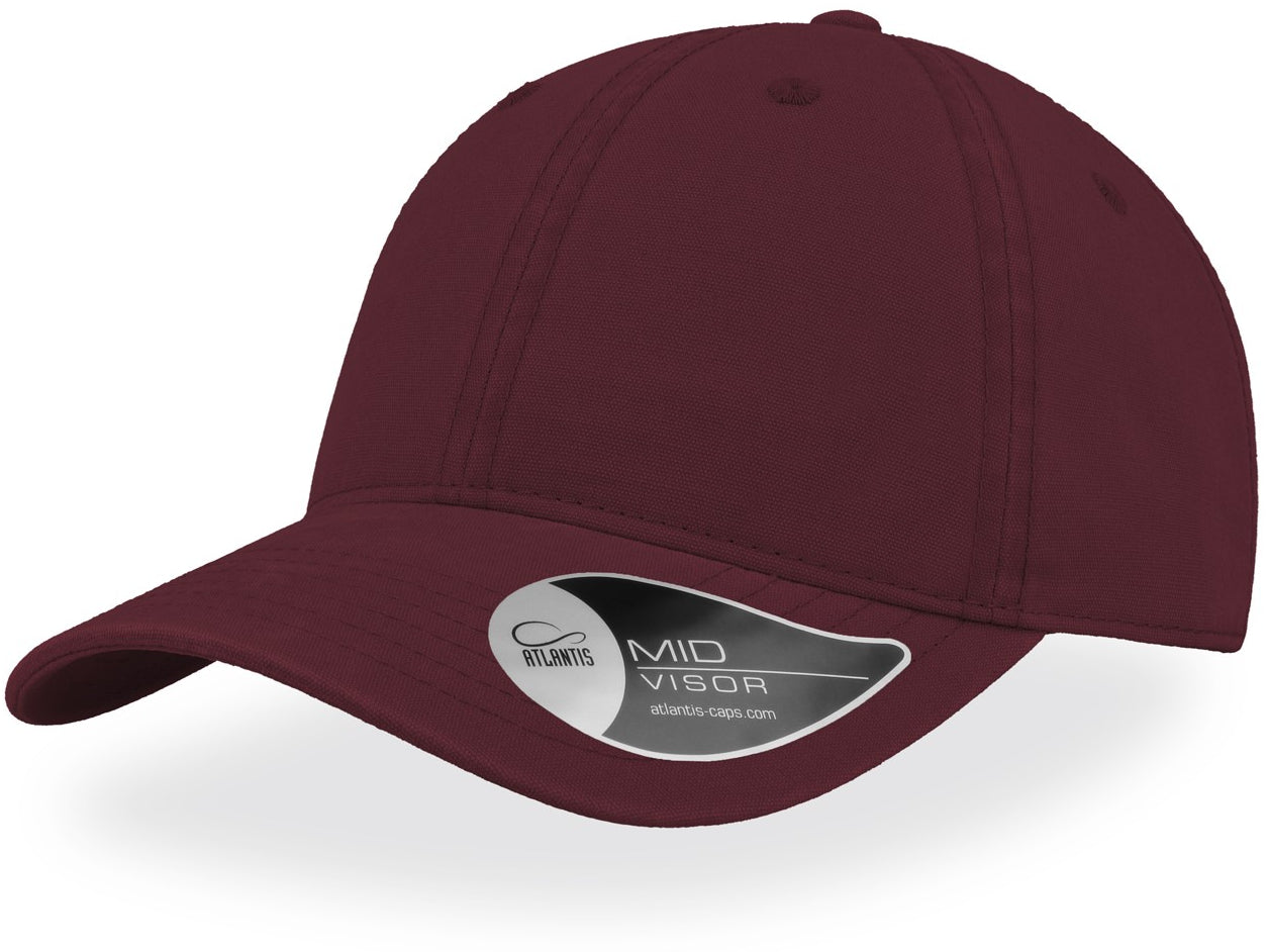 Atlantis Groovy Canvas Unstructured 6 Panel Cap - Burgundy