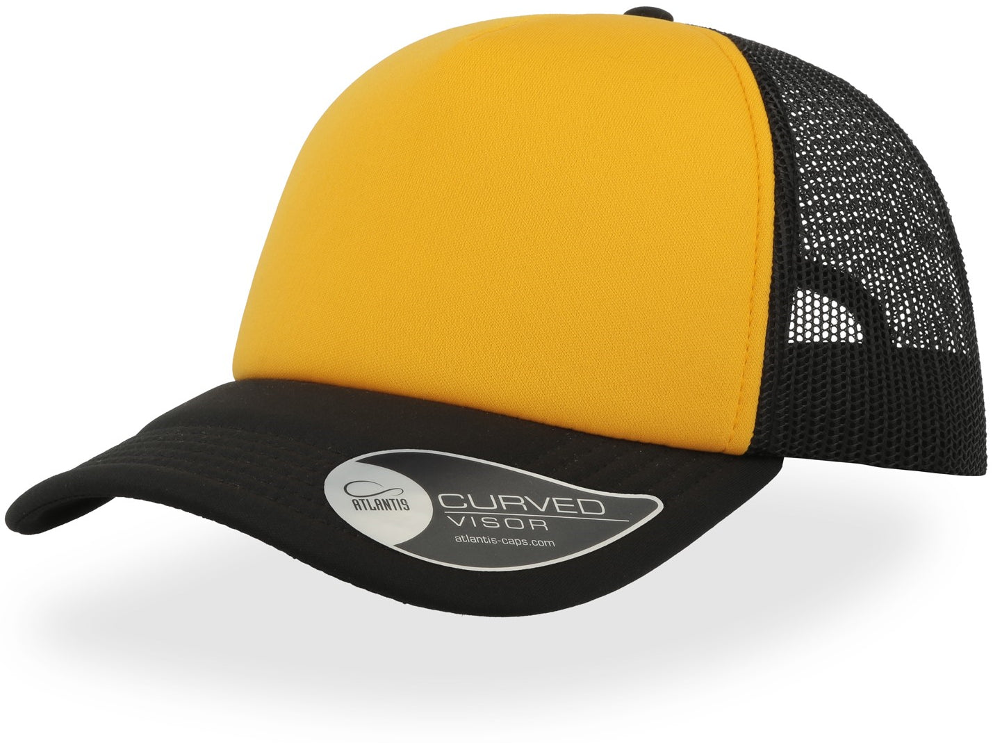 Atlantis Rapper 5 Panel Trucker Cap - Yellow/Black