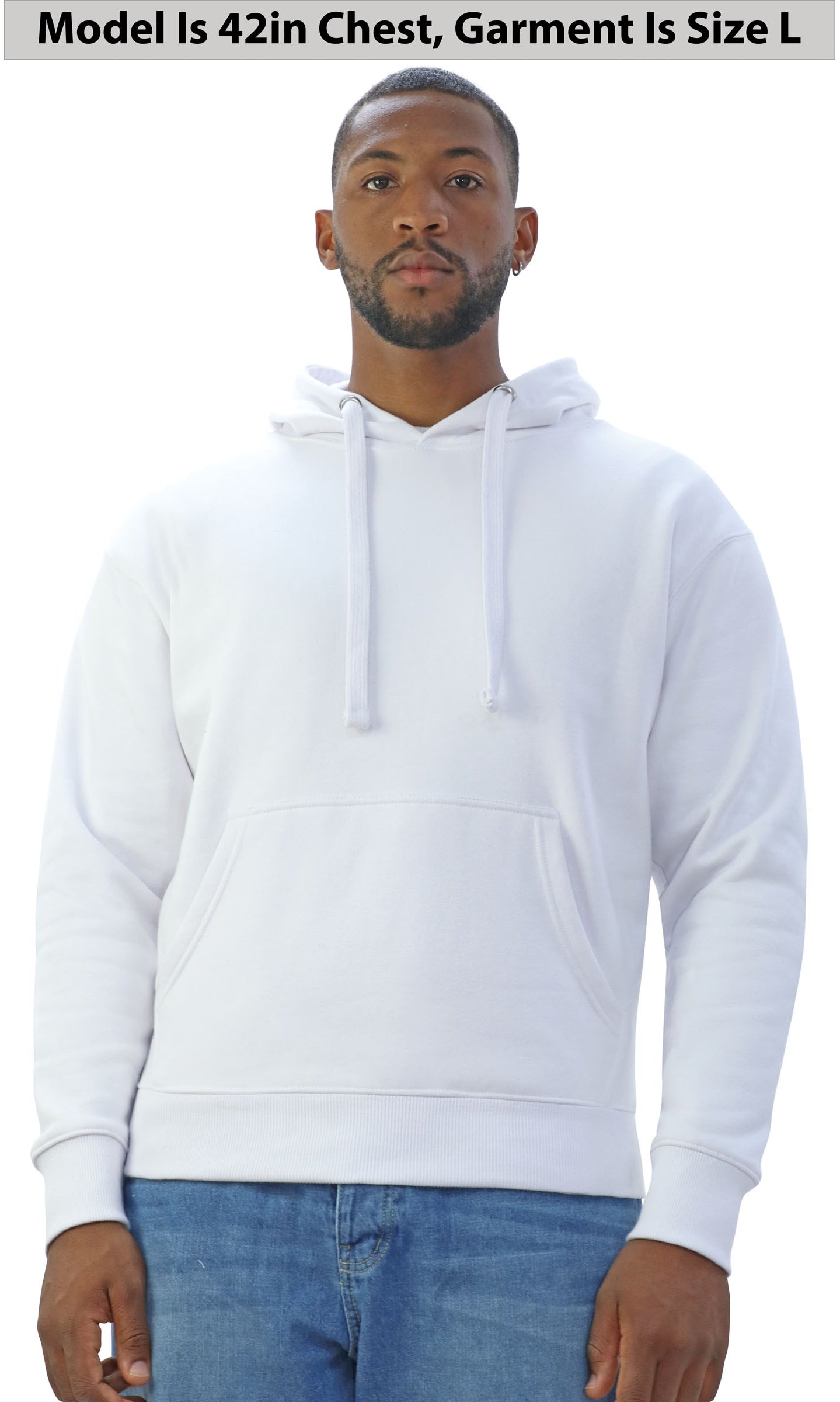Casual Ringspun Premium Hood - White