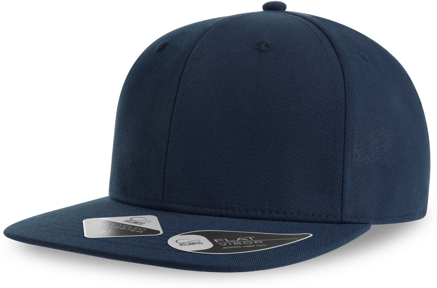 Atlantis James Six Panel Recycled Polyester Snapback - Navy