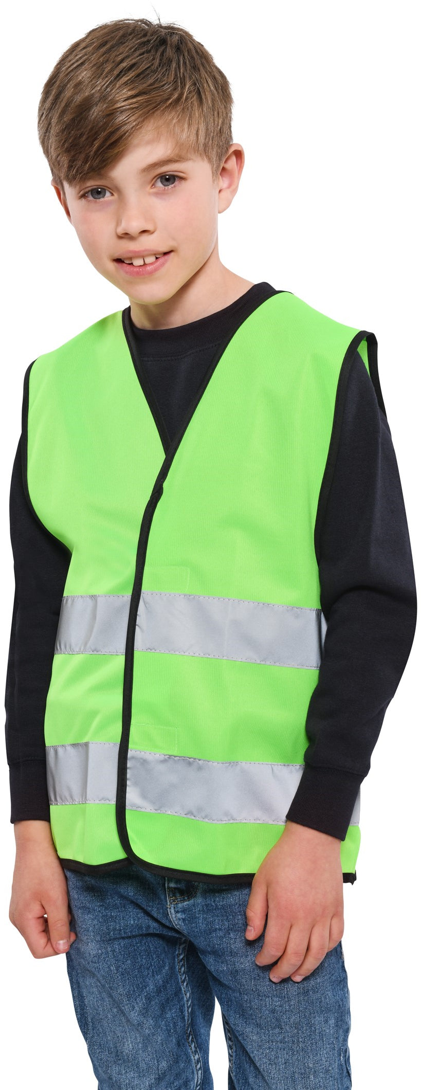 Korntex High Vis Safety Vest Youths - Lime Green