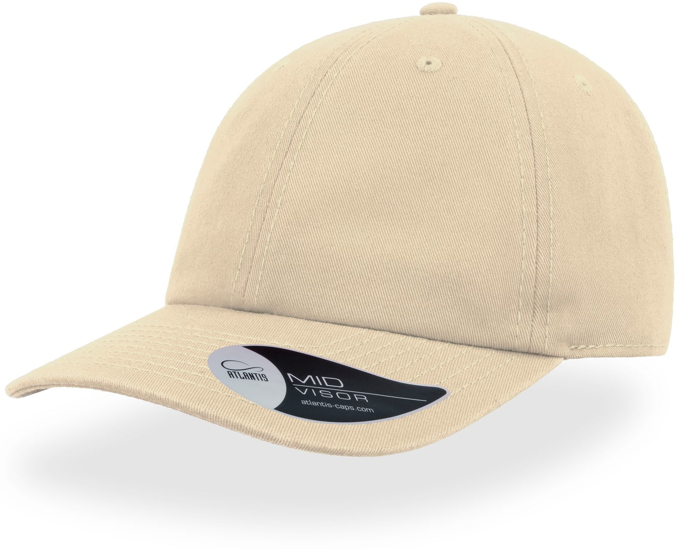 Atlantis Dad Hat Unstructured 6 Panel Cap - Stone
