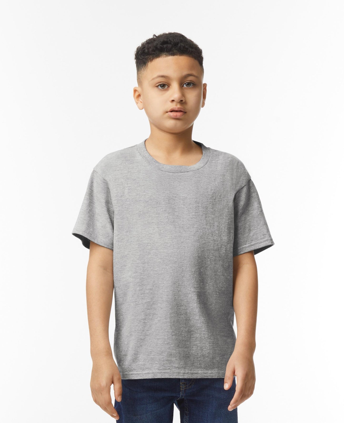 Gildan Youths Ringspun T Shirt - Sport Grey
