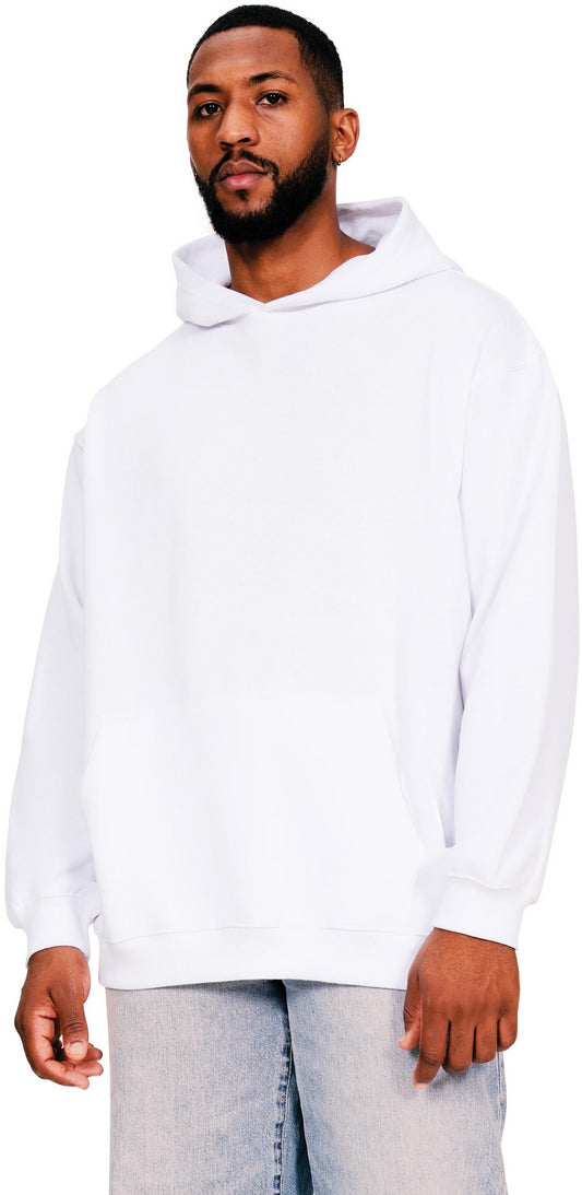 Casual Ringspun Blended 280 Core Oversize Hood - White