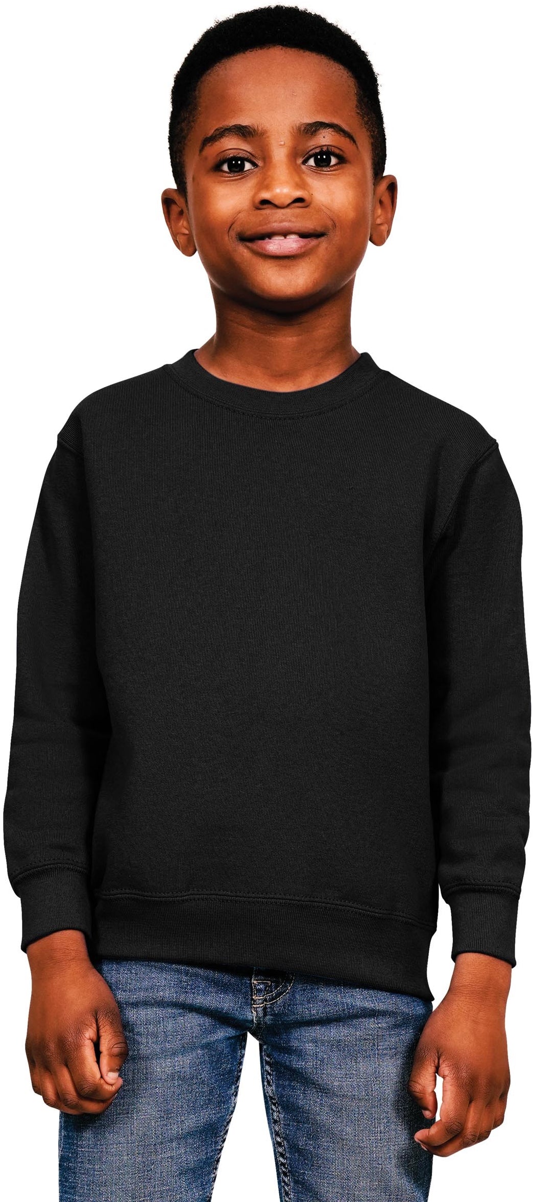 Casual Ringspun Blended Kids Sweat - Black