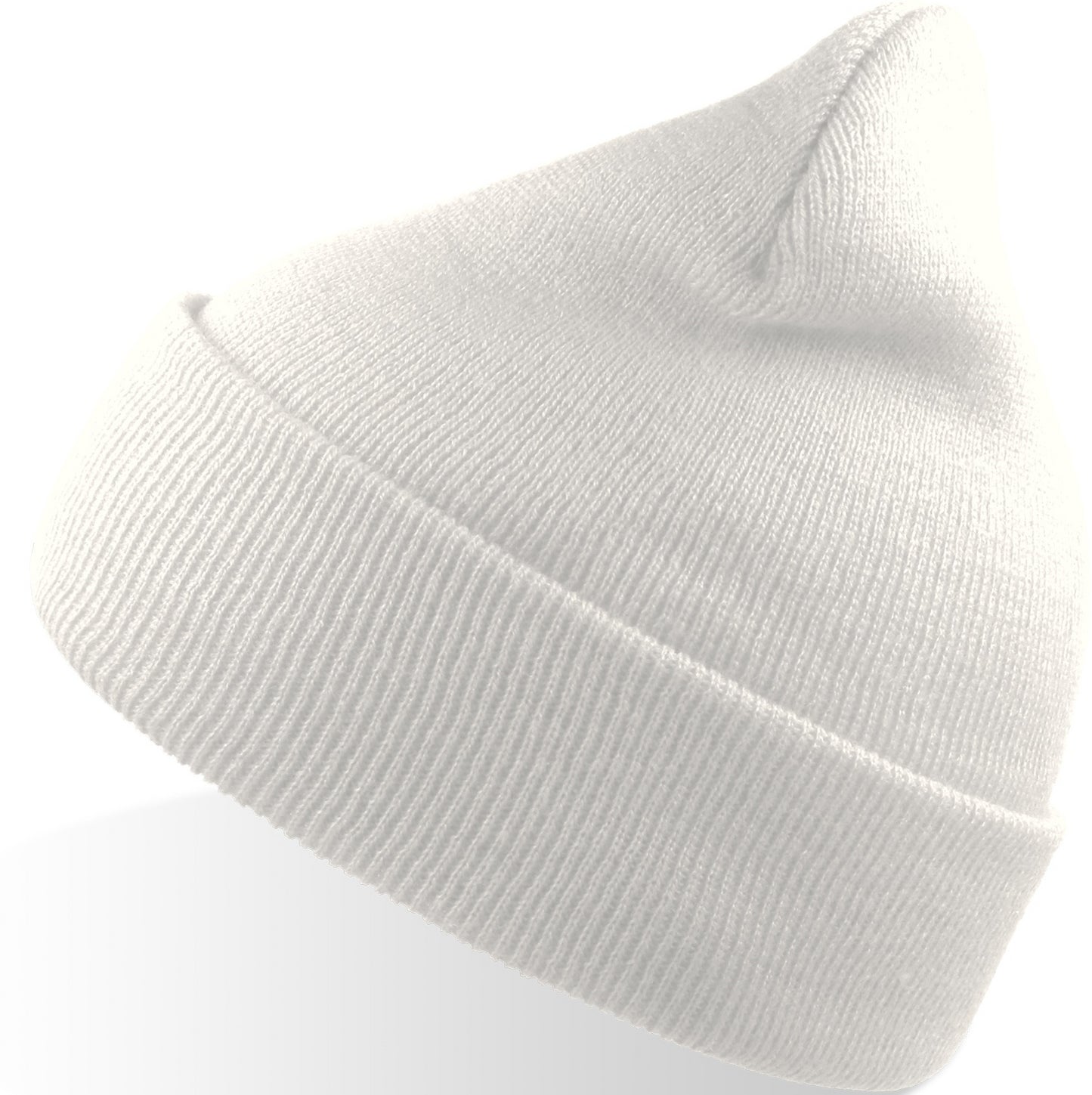 Atlantis Wind S Recycled Beanie Double Skin Cuffed - White