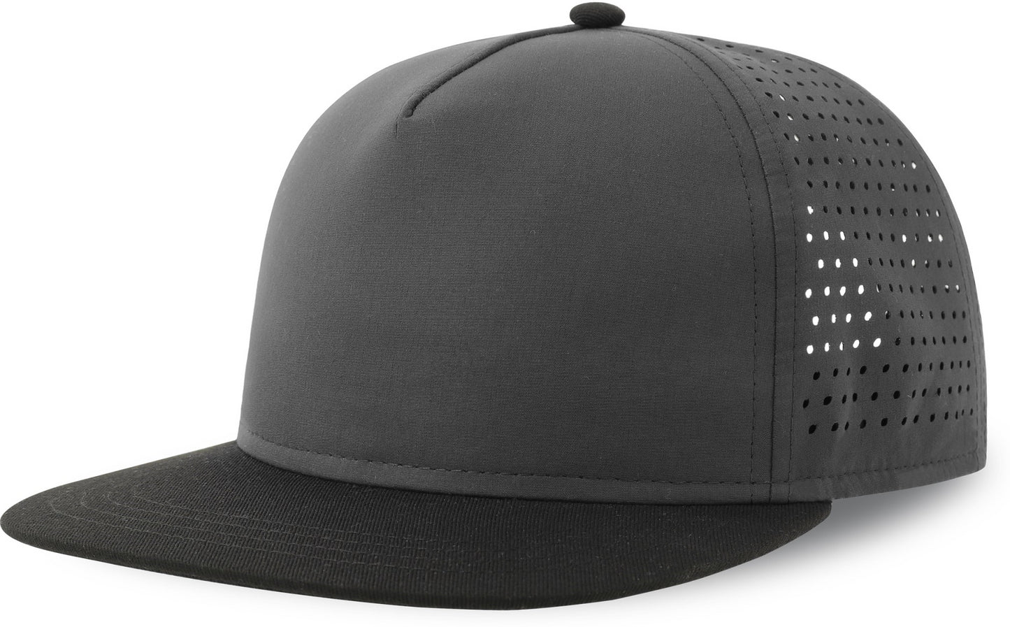 Atlantis Bank Five S Recycled Snap Back Cap - Dk Grey/Black