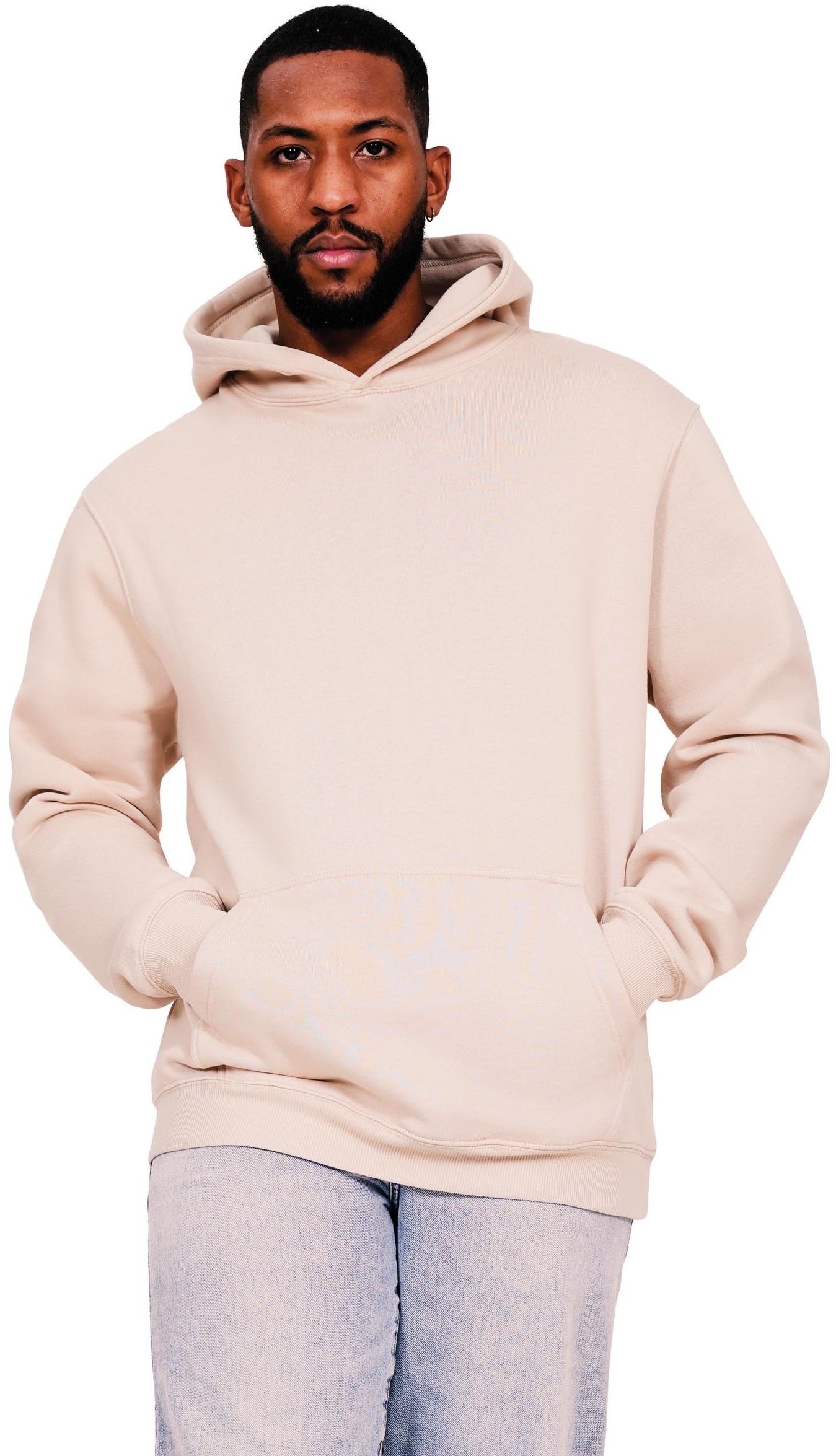 Casual Ringspun Blended 280 Core Tall Hood - Sand