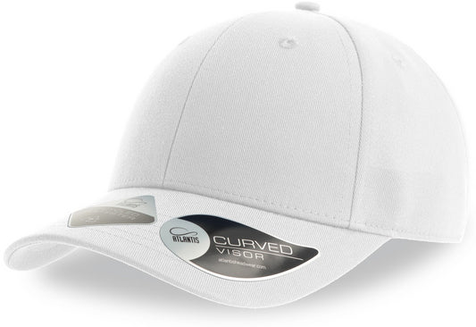 Atlantis Joshua Recycled Polyester 6 Panel Cap - White