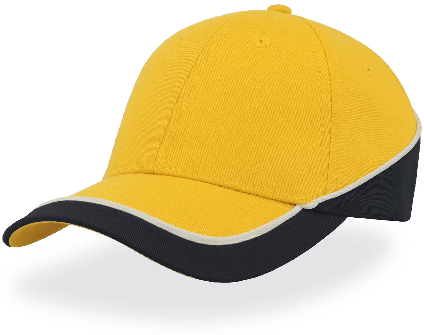 Atlantis Racing Teamwear 6 Panel Cap - Yellow/Navy