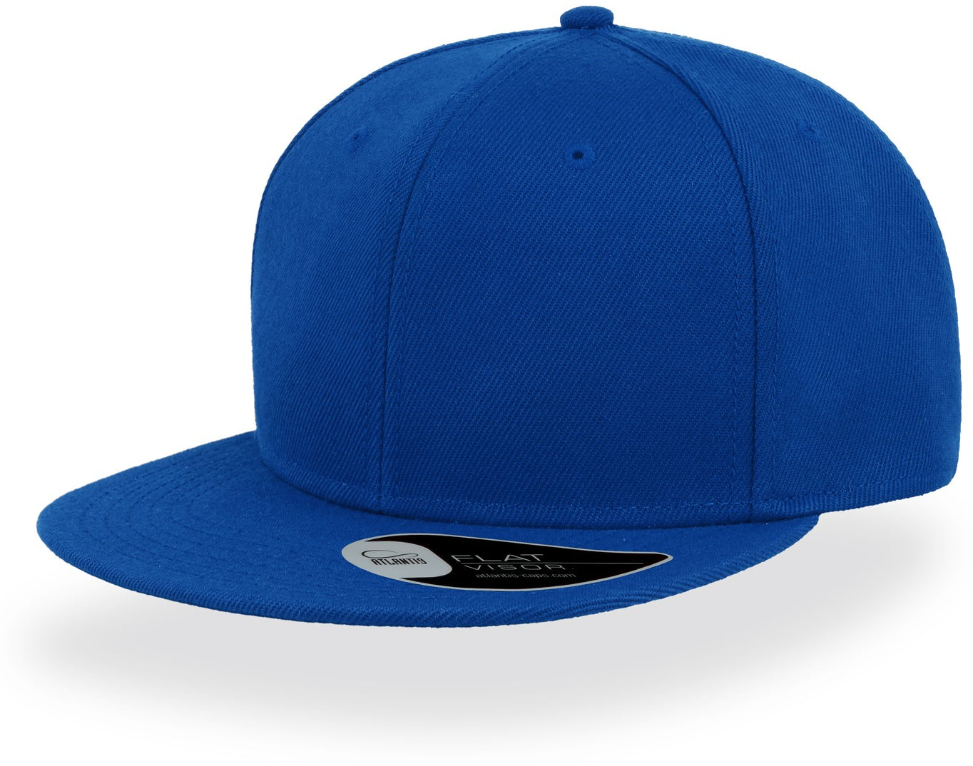 Atlantis Snap Back Youth Flat Visor 6 Panel Cap - Royal