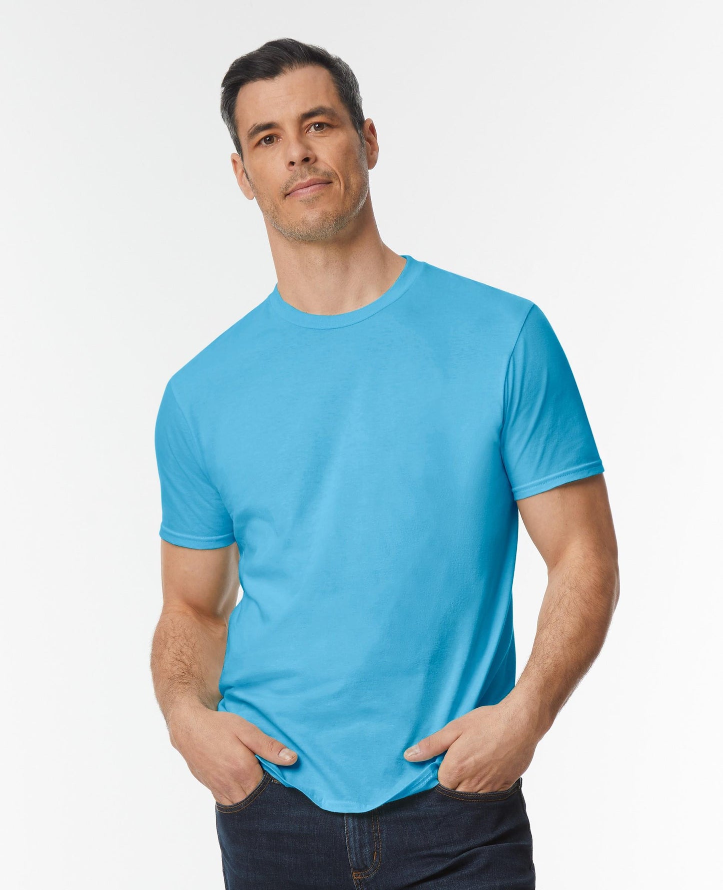 Gildan Softstyle Enzyme Washed T - Baby Blue