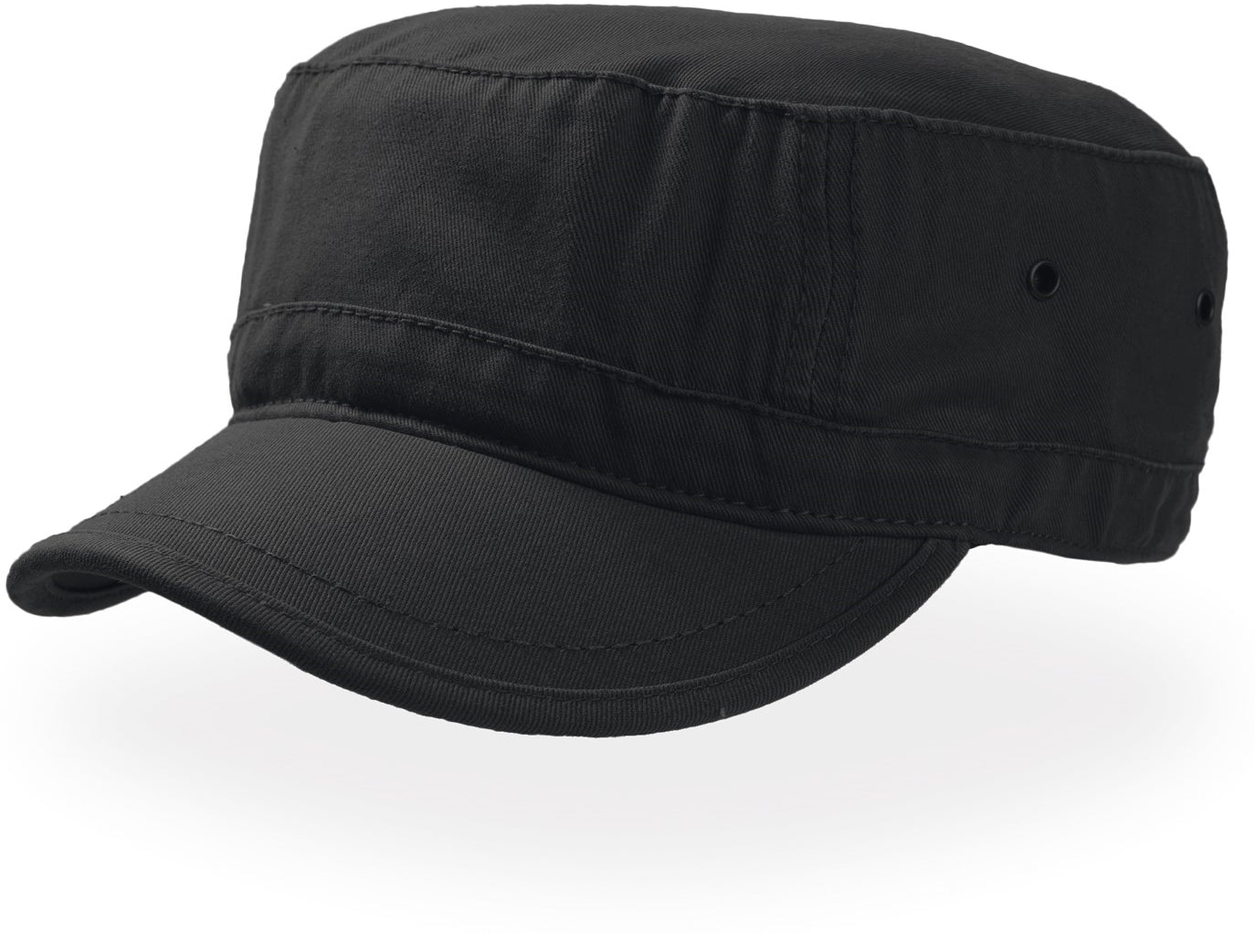 Atlantis Urban Military Cap Chino Cotton - Black