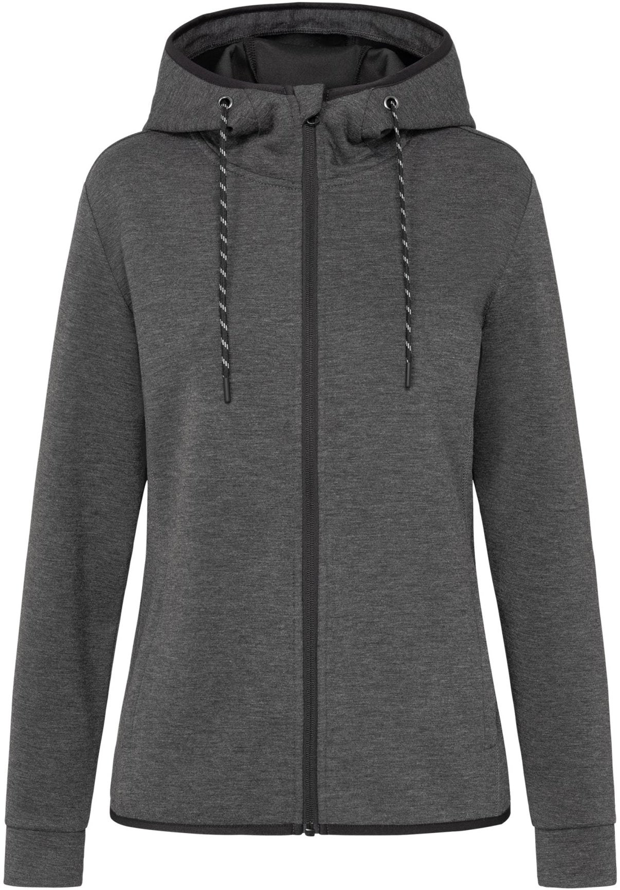 Stedman Recycled Hooded Scuba Jacket Ladies - Anthra Heather