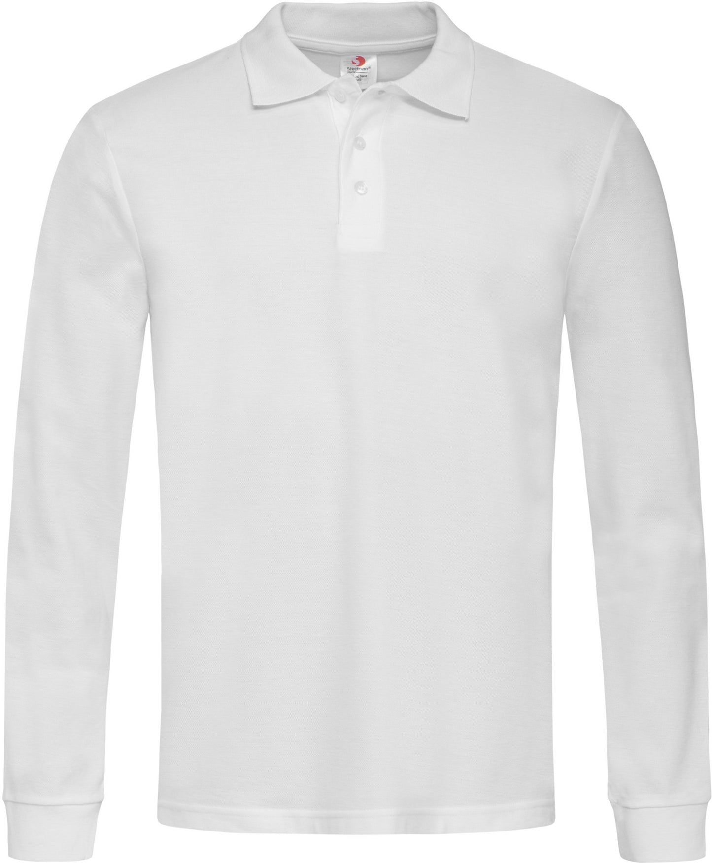 Stedman Classic L/S Cotton Polo - White