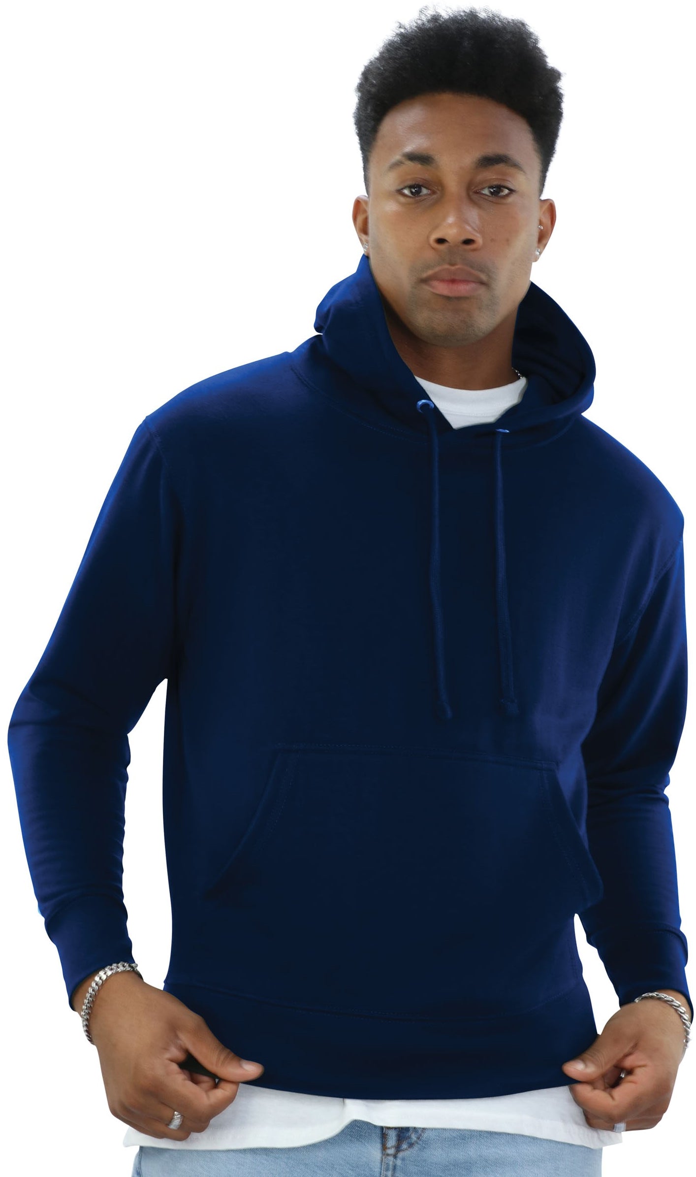 Casual Classic Pullover Hood - Navy