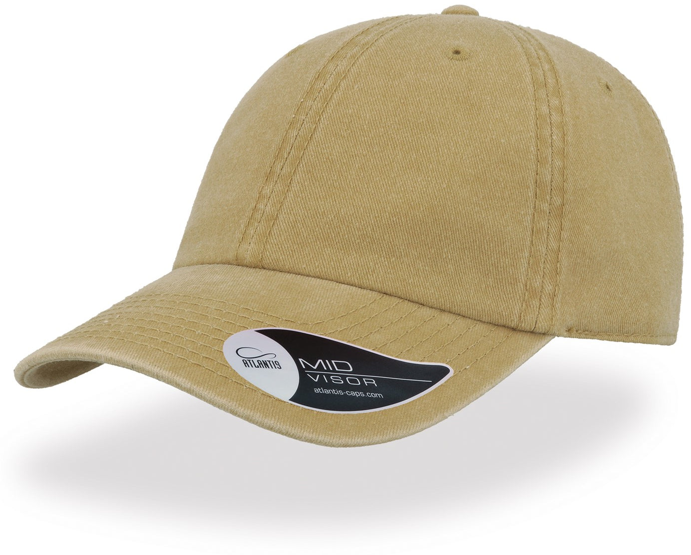 Atlantis Digg Pigment Dyed 6 Panel Cap - Khaki