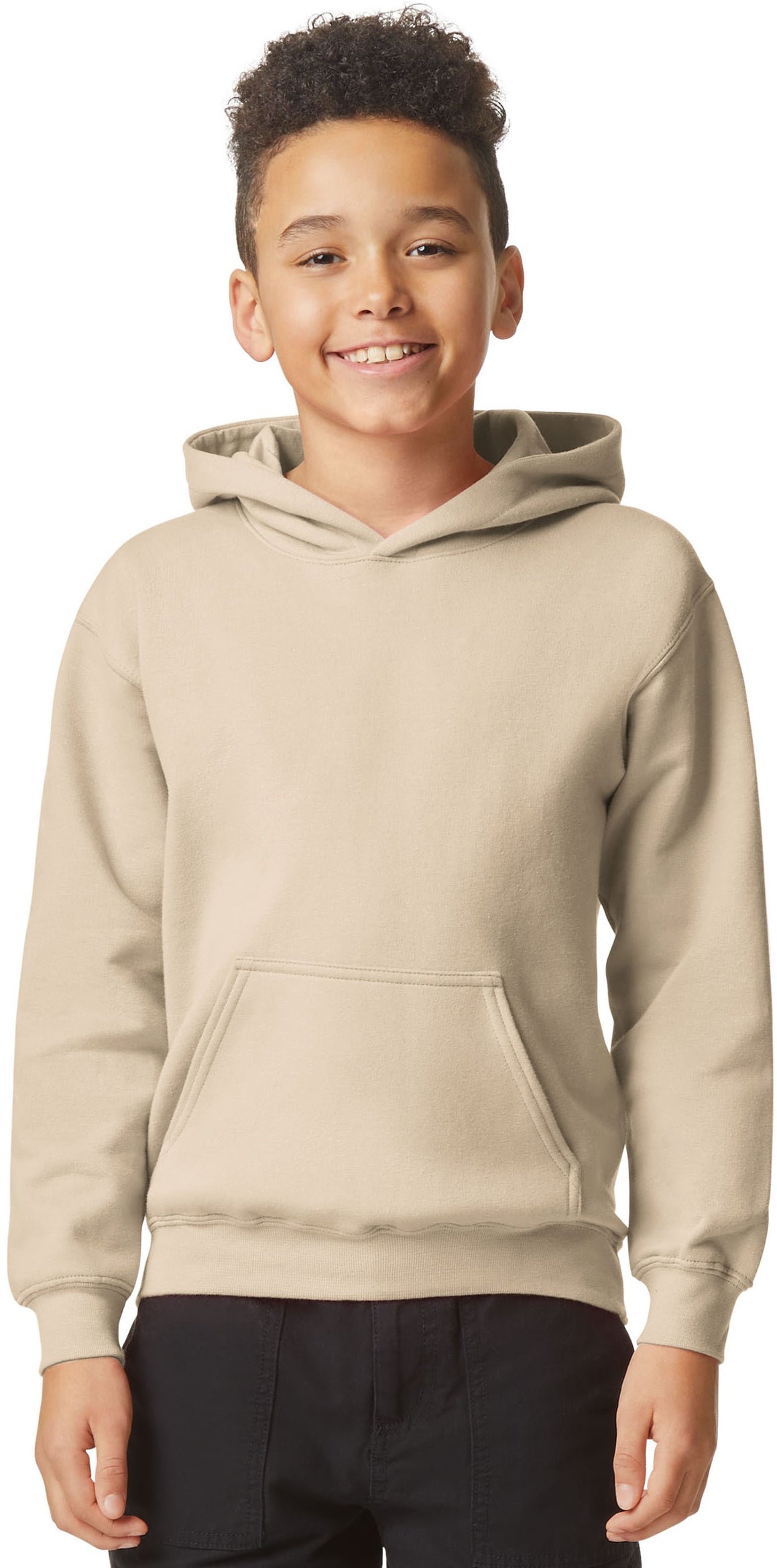 Gildan Softstyle Midweight Pullover Hood Kids - Sand