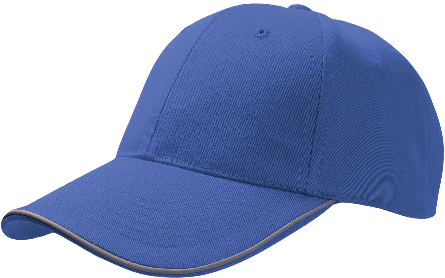Atlantis Reflect 6 Panel Reflective Piping Baseball Cap - Royal