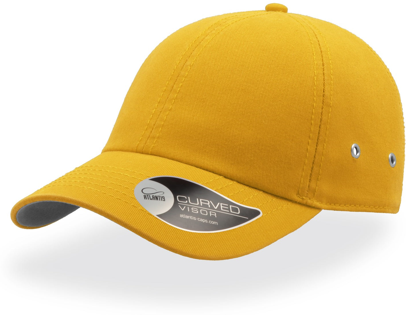 Atlantis Action 6 Panel Chino Baseball Cap - Yellow