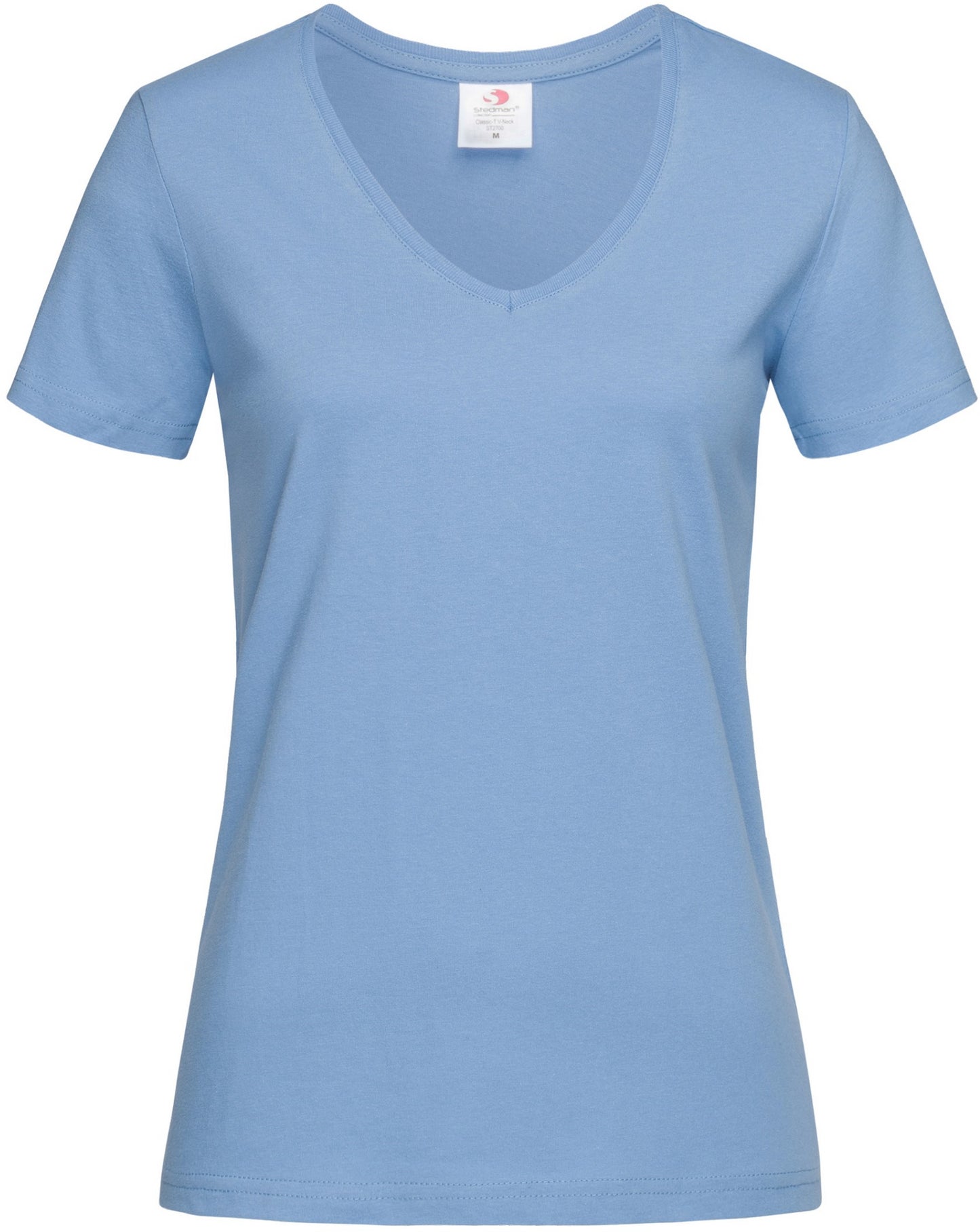 Stedman Classic Ladies V Neck T-Shirt - Light Blue