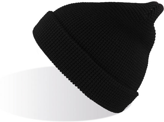 Atlantis Blog Waffle Beanie - Black