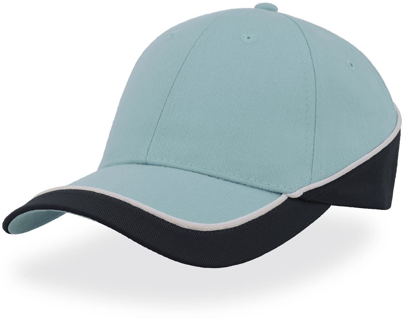 Atlantis Racing Teamwear 6 Panel Cap - Light Blue/Navy