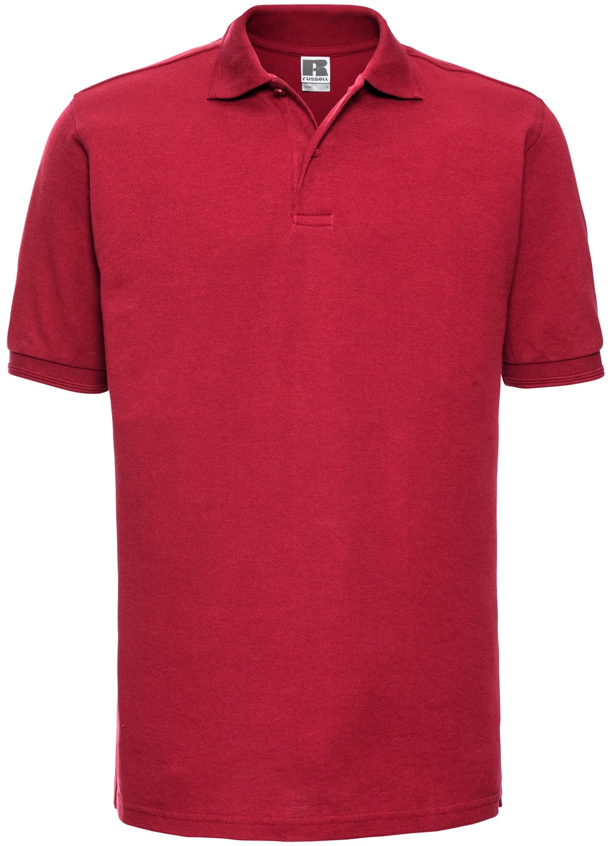Russell Hardwearing Polycotton Polo Mens - Classic Red