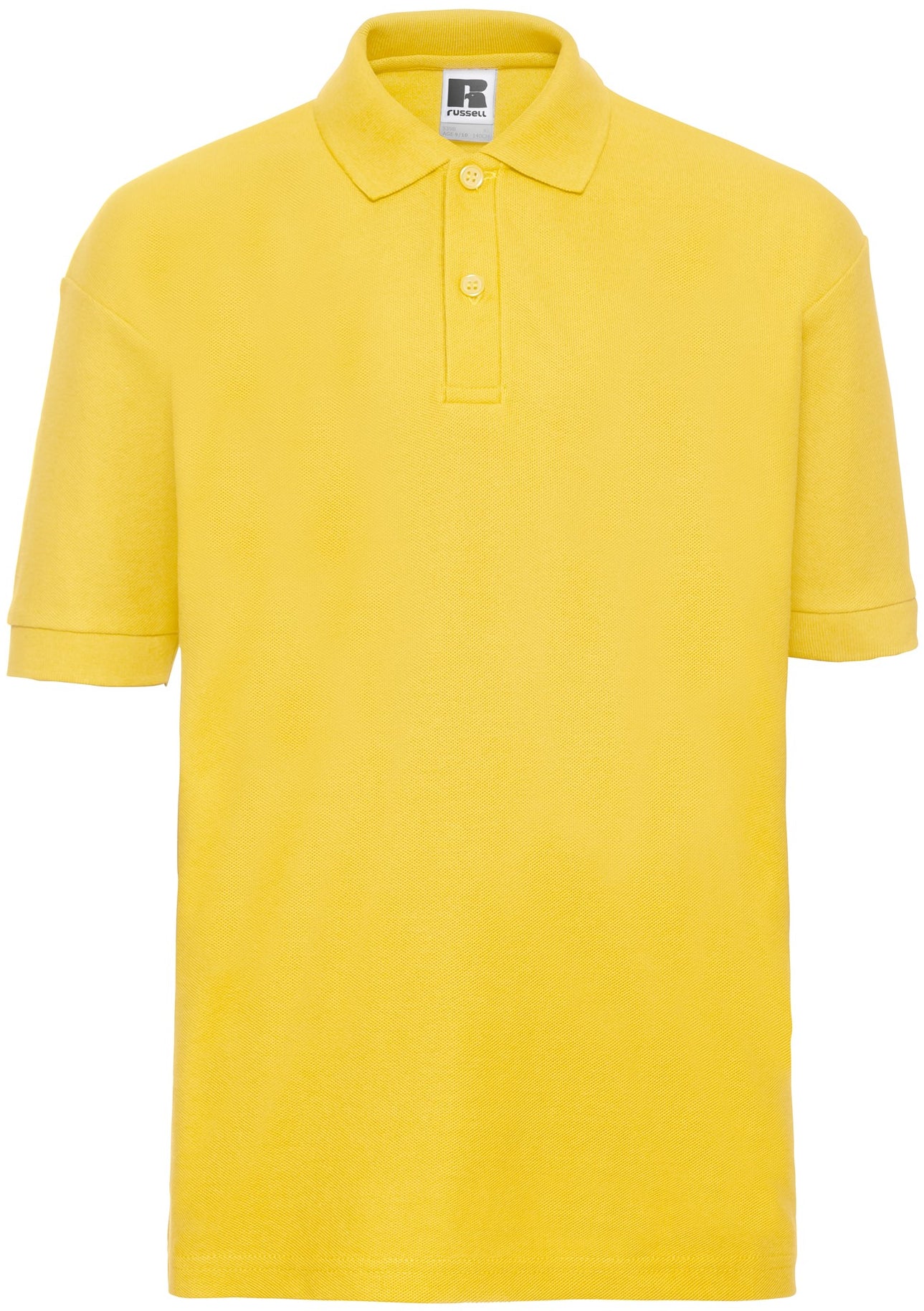 Russell Classic PolyCotton Polo Youths - Yellow