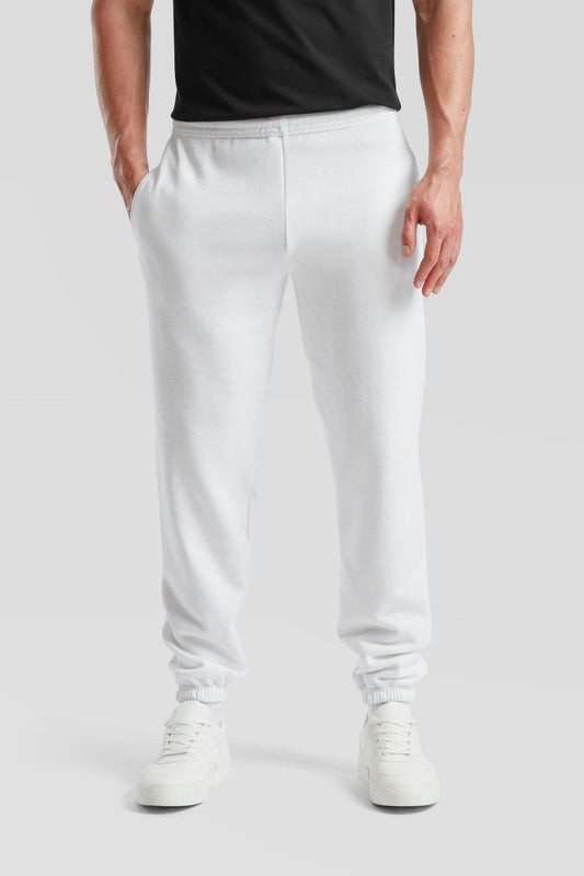 FotL Classic Elastic Cuff Jog Pant - White