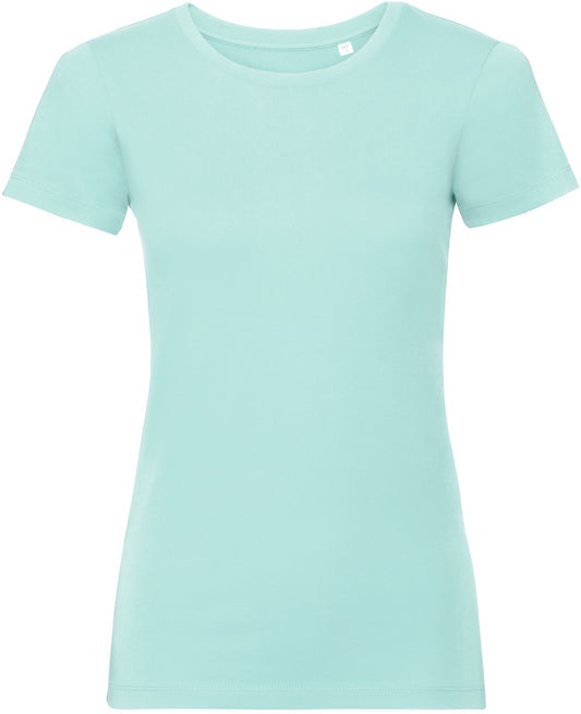 Russell Pure Organic T Ladies - Aqua