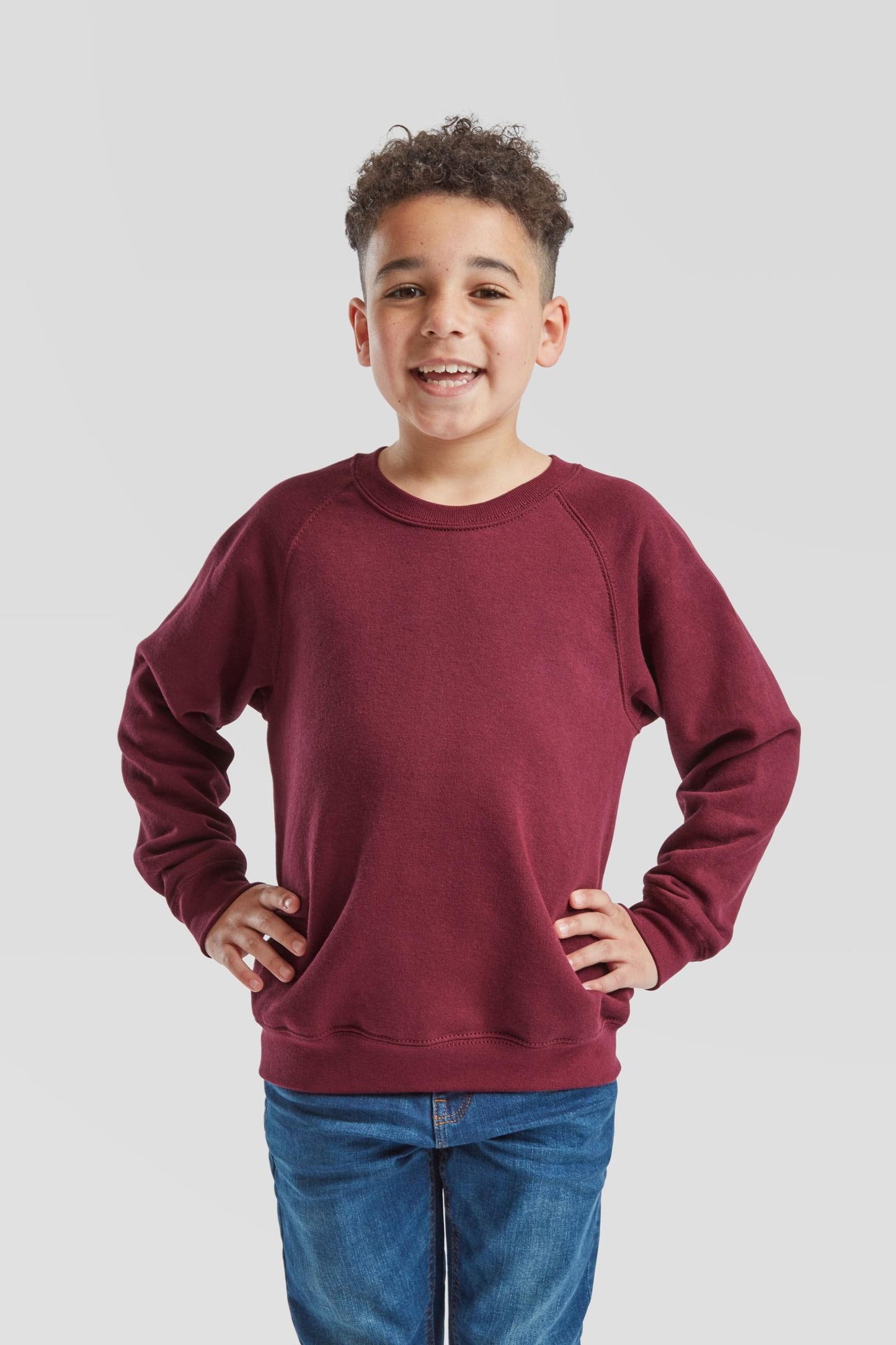 FotL Classic Raglan Sweat Kids - Burgundy